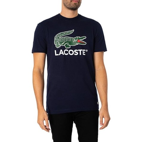 T-SHIRT LACOSTE CLASSIC FIT BLEU MARINE 166 UOMO
