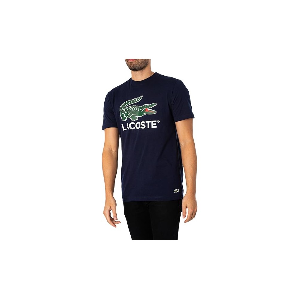 T-SHIRT LACOSTE CLASSIC FIT BLEU MARINE 166 UOMO