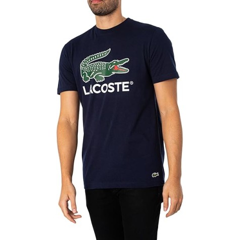 T-SHIRT LACOSTE CLASSIC FIT BLEU MARINE 166 UOMO