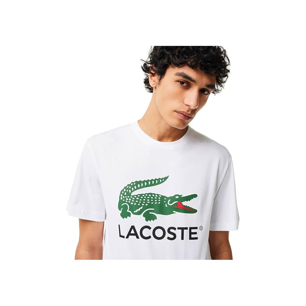 T-SHIRT LACOSTE CLASSIC FIT BLANC 001 UOMO