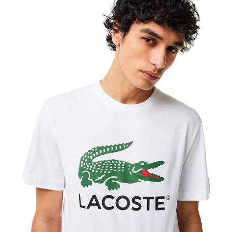 T-SHIRT LACOSTE CLASSIC FIT BLANC 001 UOMO