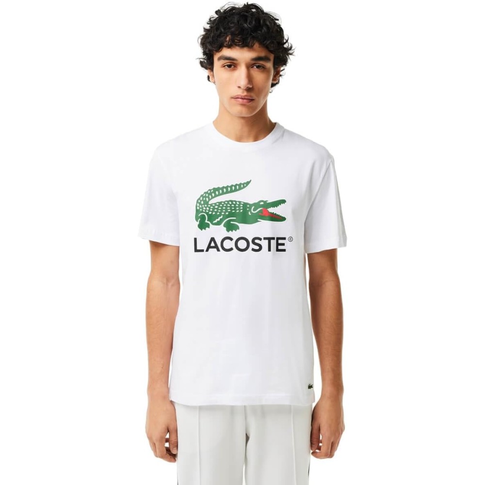T-SHIRT LACOSTE CLASSIC FIT BLANC 001 UOMO