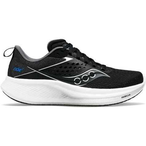 SAUCONY RIDE 17 UOMO BLACK WHITE