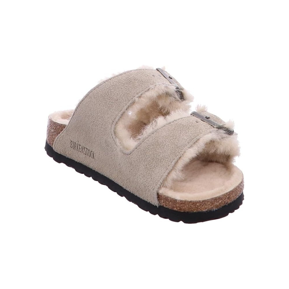BIRKENSTOCK ARIZONA SHEARLING TAUPE