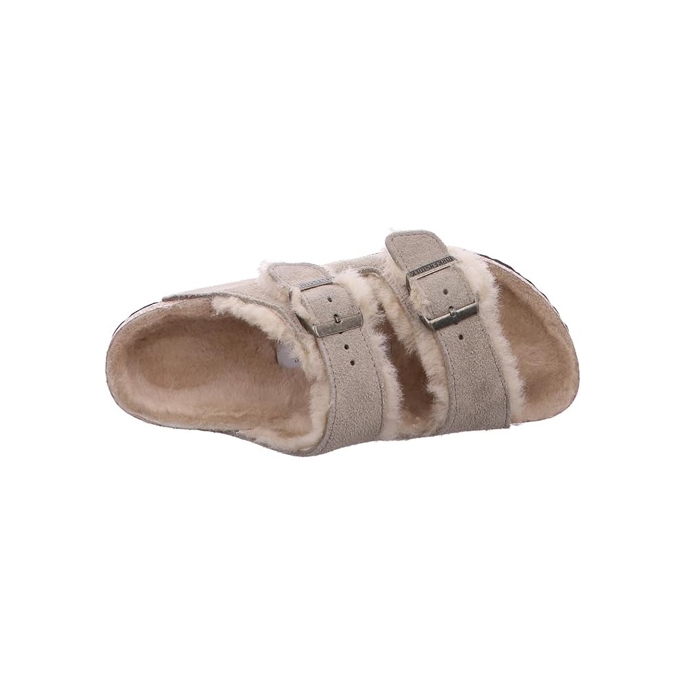 BIRKENSTOCK ARIZONA SHEARLING TAUPE
