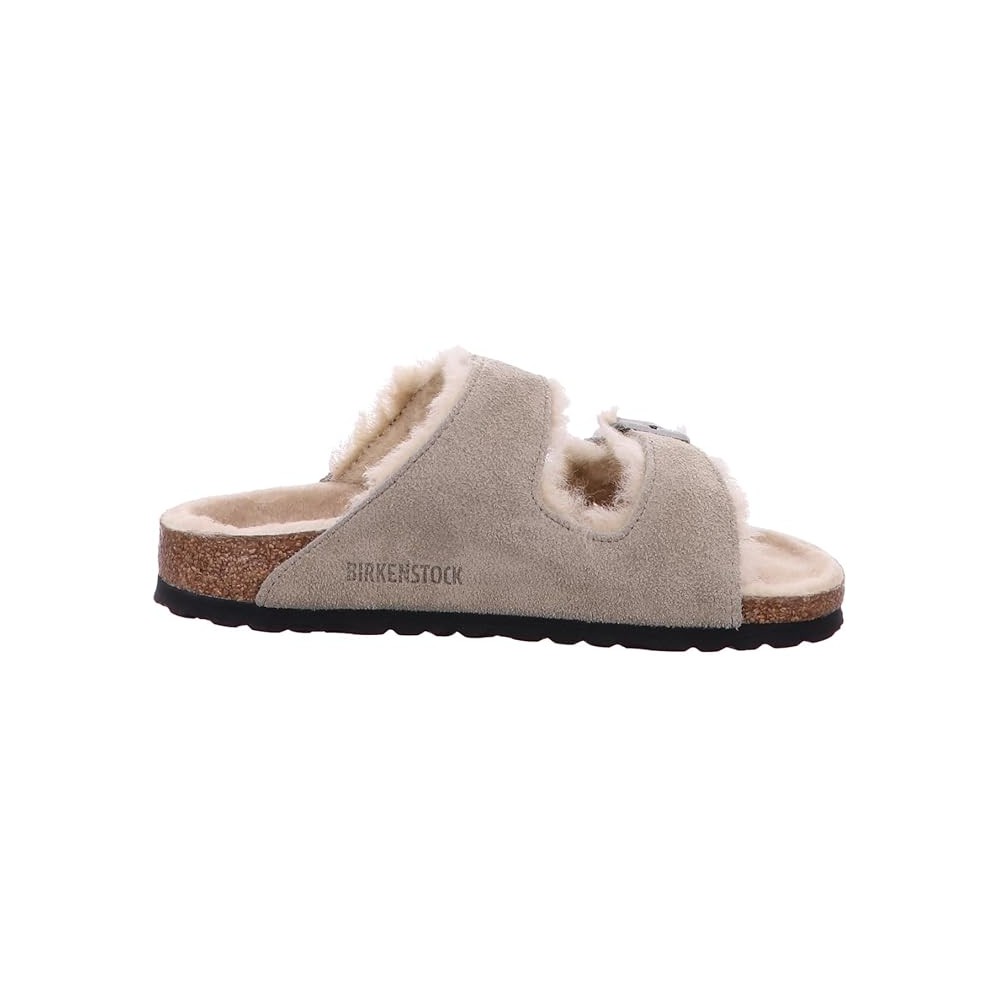 BIRKENSTOCK ARIZONA SHEARLING TAUPE