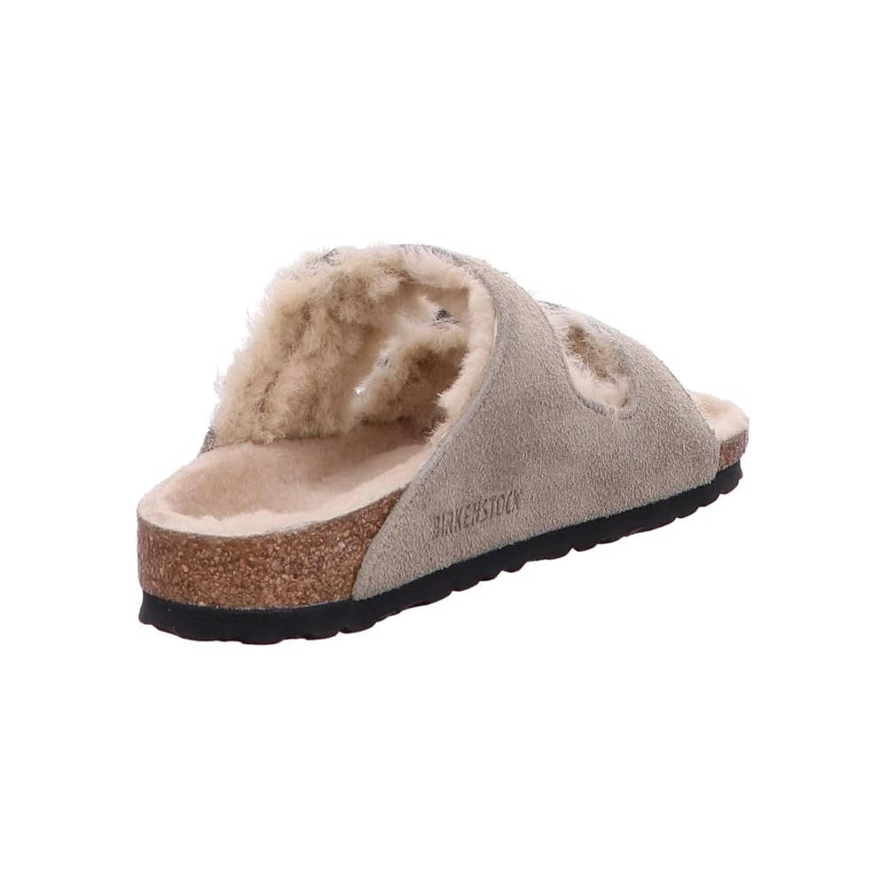 BIRKENSTOCK ARIZONA SHEARLING TAUPE