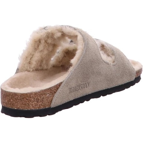 BIRKENSTOCK ARIZONA SHEARLING TAUPE