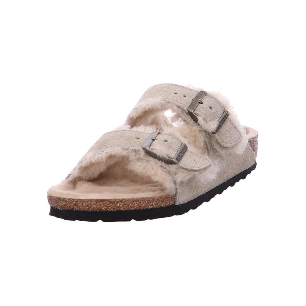 BIRKENSTOCK ARIZONA SHEARLING TAUPE