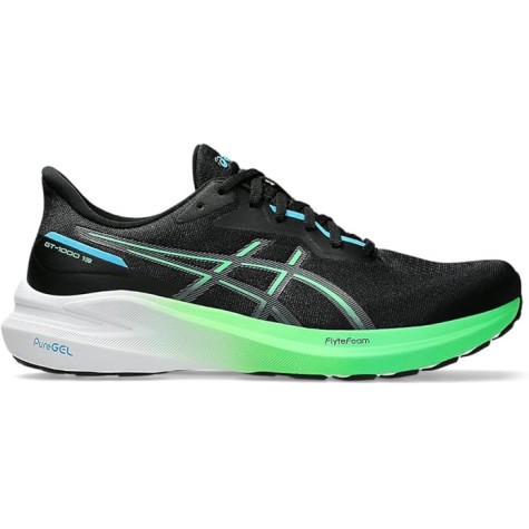 ASICS GT 1000 13 UOMO BLACK/DIGITAL AQUA