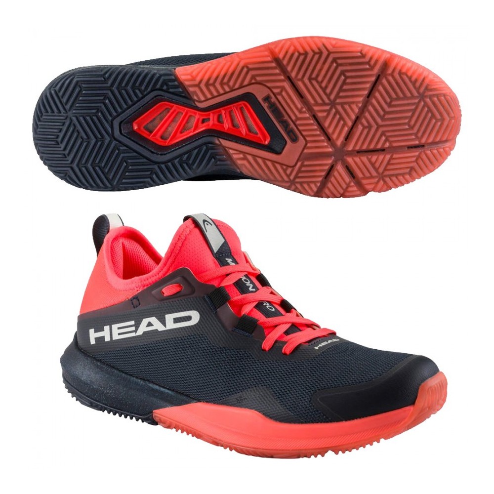HEAD MOTION PRO UOMO NERO ROSSO PADEL