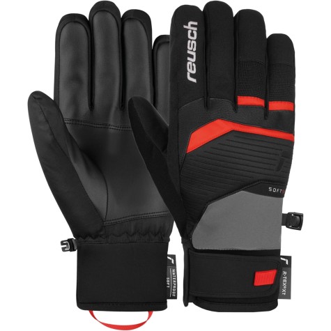 REUSCH VENOM R-TEX XT STEEL GRAY FIRE RED