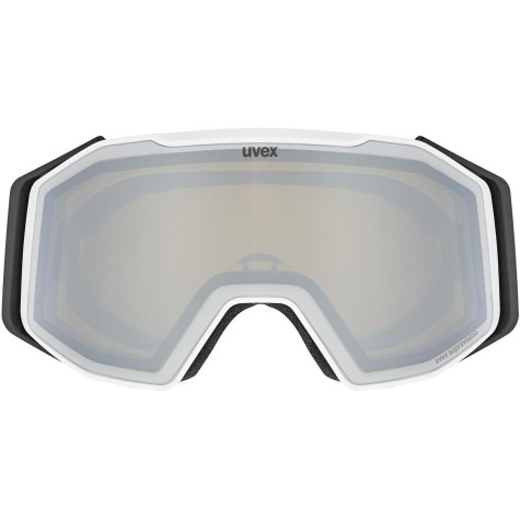 UVEX MASCHERA GRAVITY FM WHITE MATT SILVER