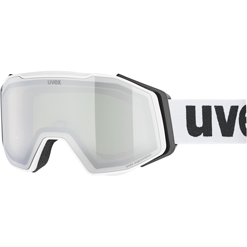 UVEX MASCHERA GRAVITY FM WHITE MATT SILVER