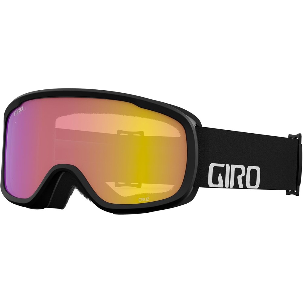 GIRO CRUZ ADULT BLACK WORDMARK YELLOW BOOST