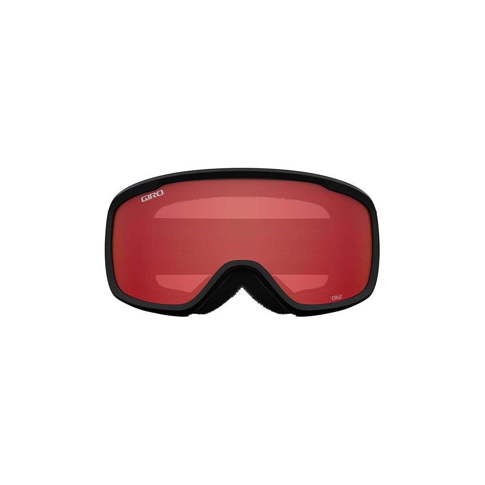 GIRO CRUZ ADULT BLACK WORDMARK AMBER SCARLET