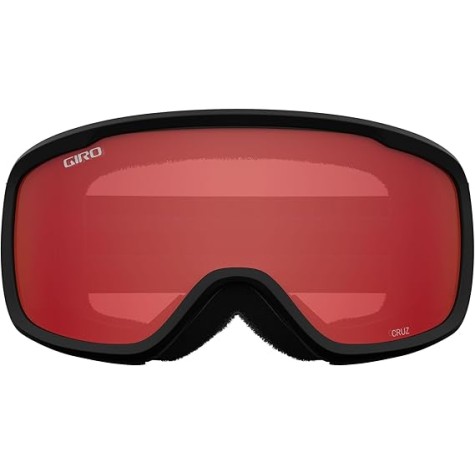 GIRO CRUZ ADULT BLACK WORDMARK AMBER SCARLET
