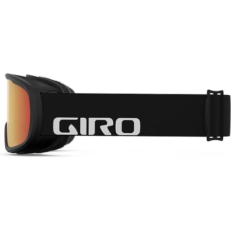 GIRO CRUZ ADULT BLACK WORDMARK AMBER SCARLET
