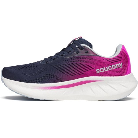 SAUCONY RIDE 18 DONNA NAVY FUCHSIA