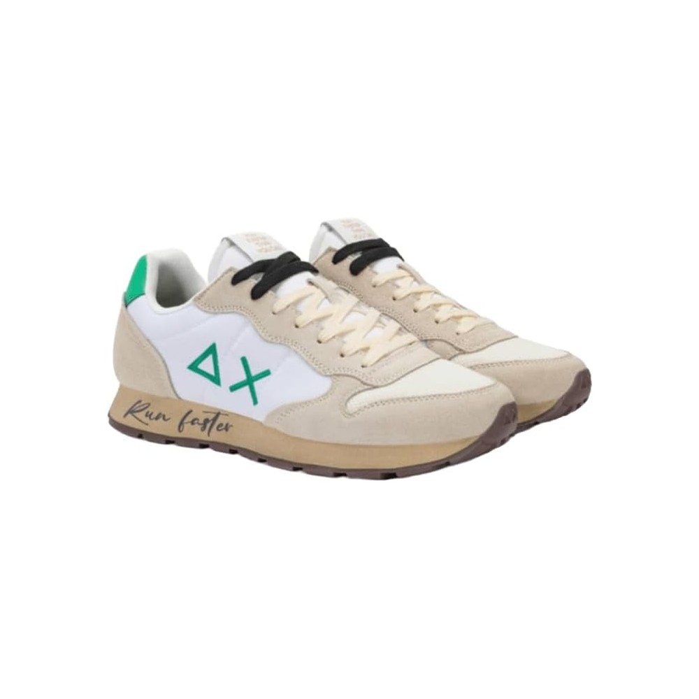 SUN 68 TOM VINTAGE UOMO BIANCO PANNA /VERDE PRATO