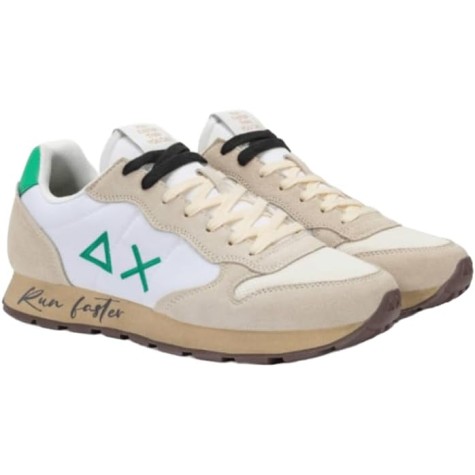SUN 68 TOM VINTAGE UOMO BIANCO PANNA /VERDE PRATO
