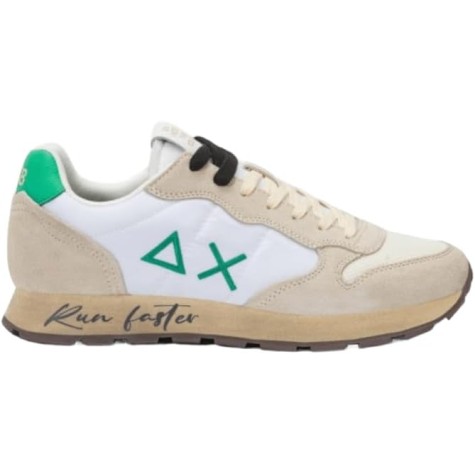 SUN 68 TOM VINTAGE UOMO BIANCO PANNA /VERDE PRATO