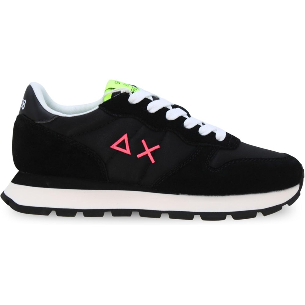 SUN 68 DONNA ALLY SOLID NYLON NERO/FUXIA FLUO
