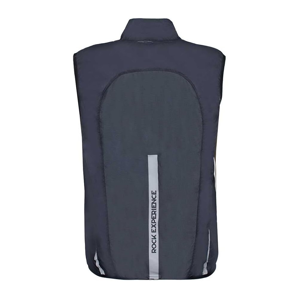 ROCK EXPERIENCE UOMO GILET FIRE MAN VEST EBONY