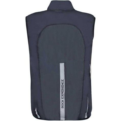 ROCK EXPERIENCE UOMO GILET FIRE MAN VEST EBONY