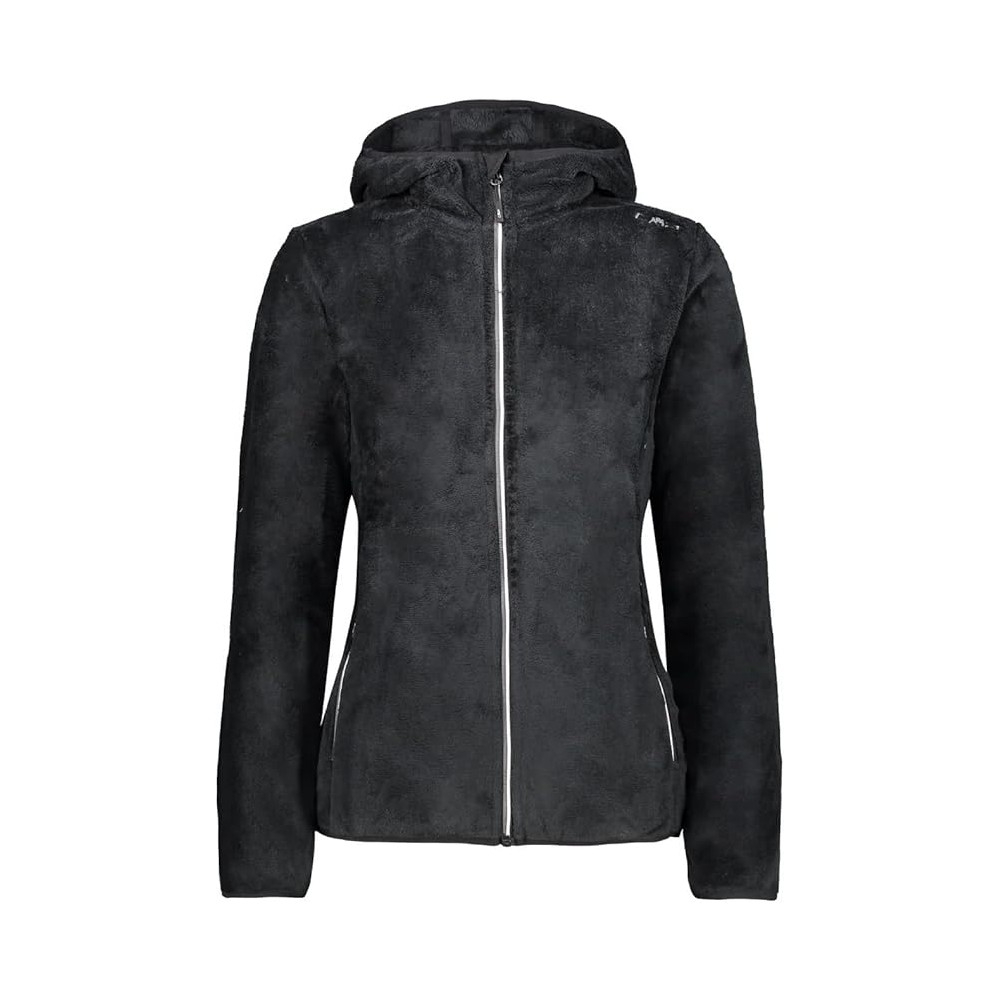 CMP DONNA JACKET FIX HOOD PILE NERO