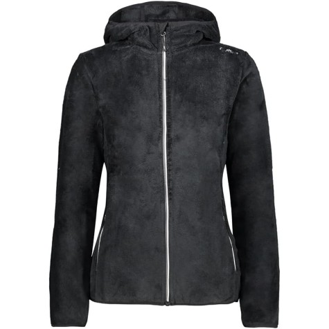 CMP DONNA JACKET FIX HOOD PILE NERO