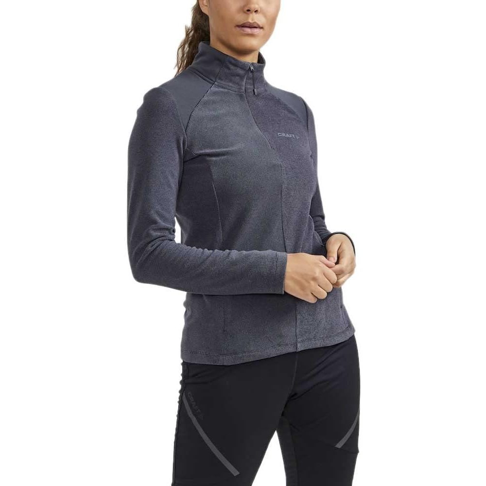 CRAF DONNA MEZZA ZIP CORE EDGETHERMAL GRIGIO