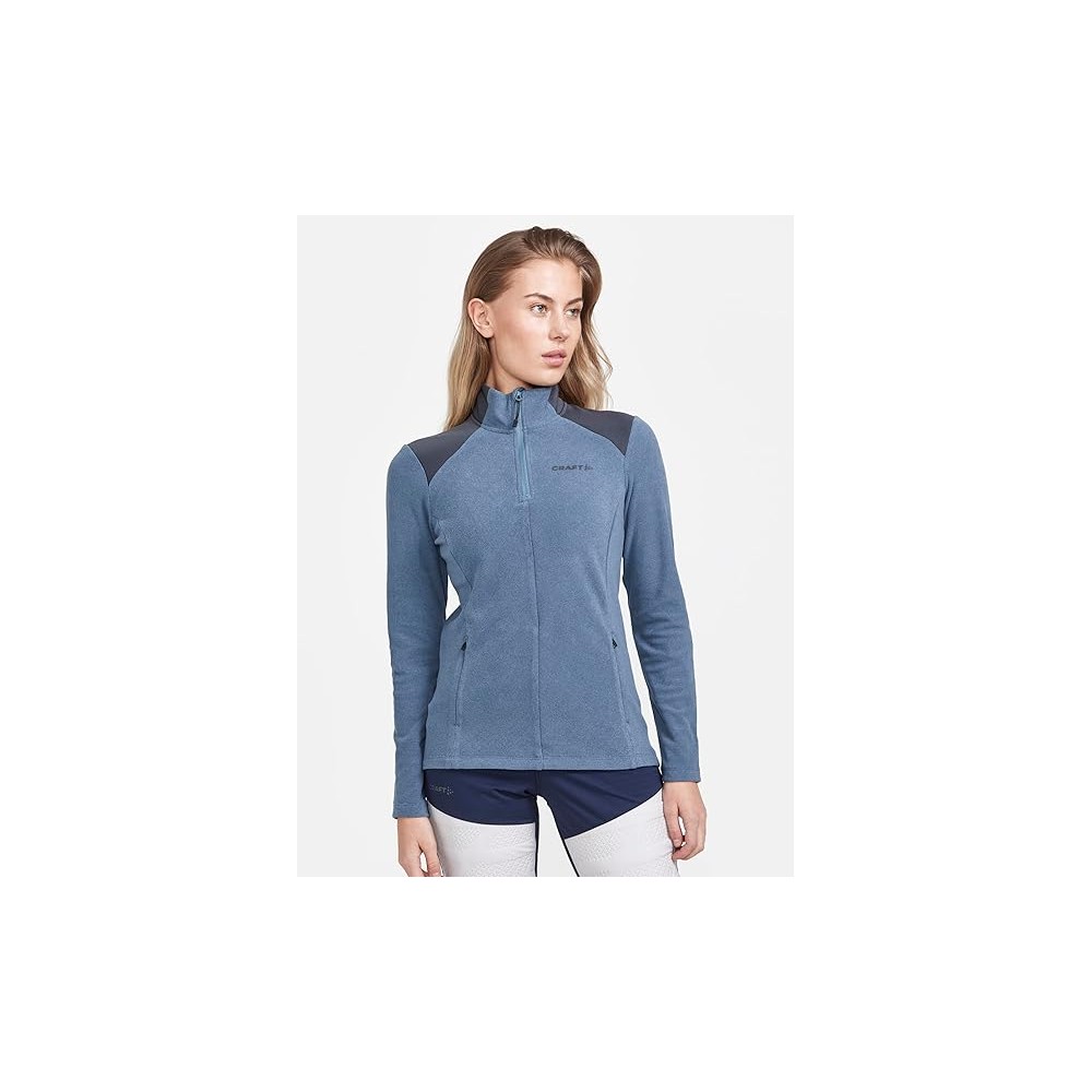 CRAF DONNA MEZZA ZIP CORE EDGETHERMAL FLOW ASFALT