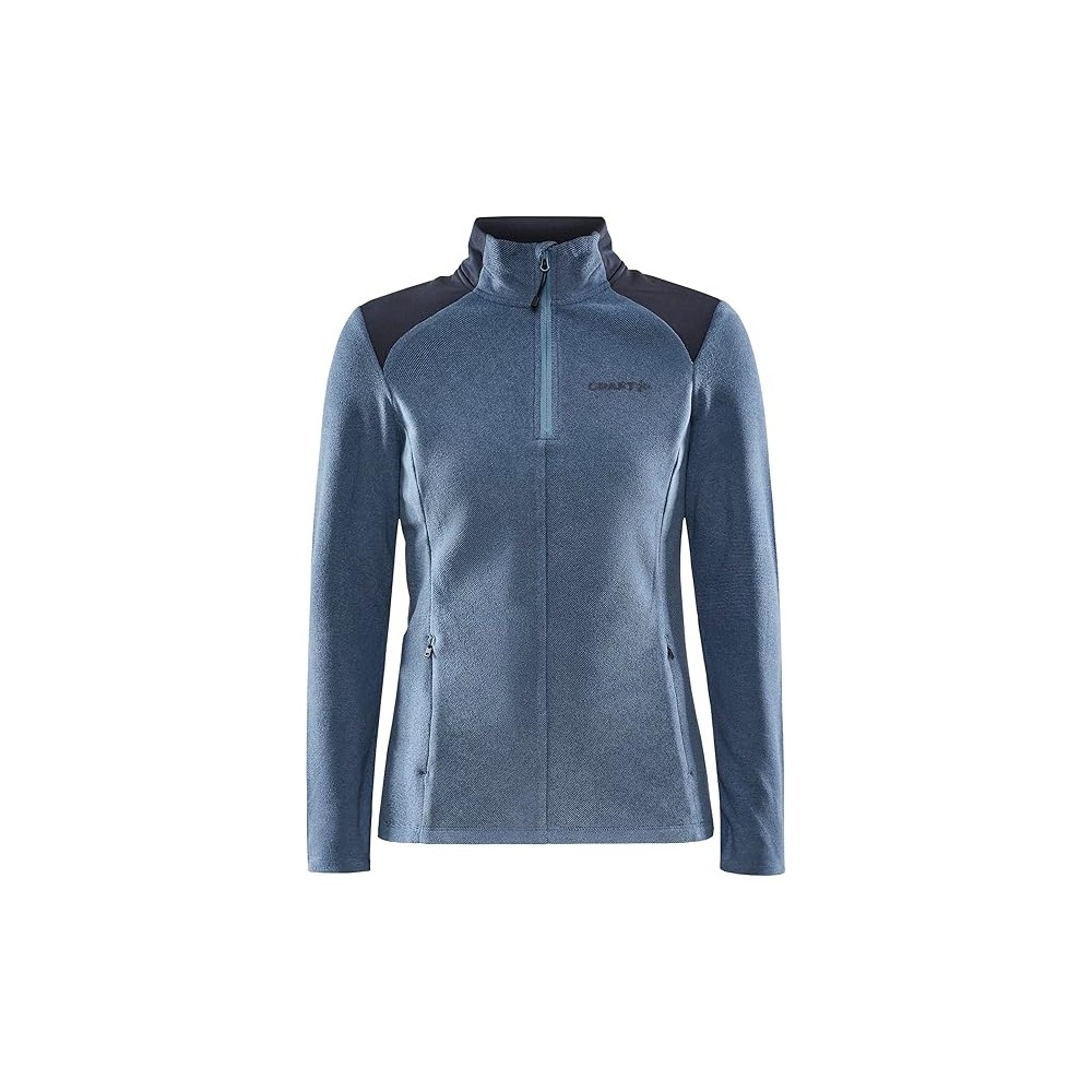 CRAF DONNA MEZZA ZIP CORE EDGETHERMAL FLOW ASFALT