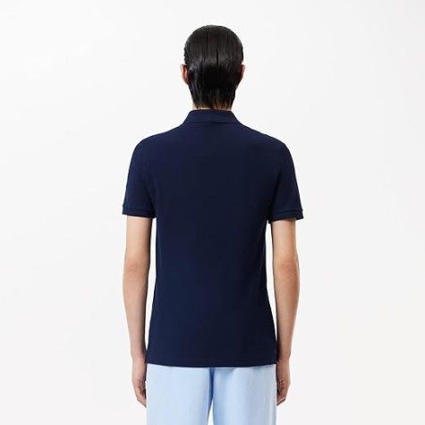 POLO LACOSTE SLIM 4012 166 BLU UOMO