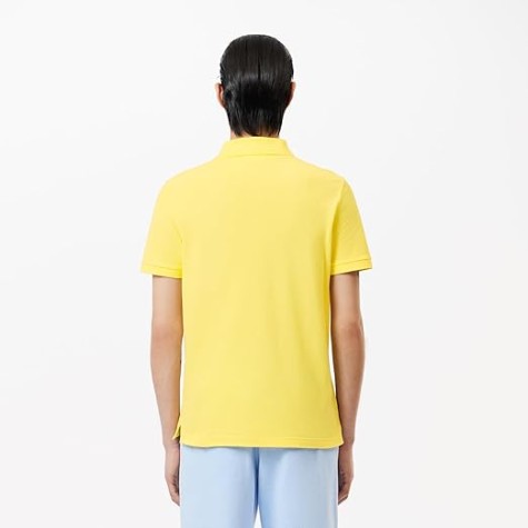 POLO LACOSTE SLIM 4012 107 GIALLA UOMO