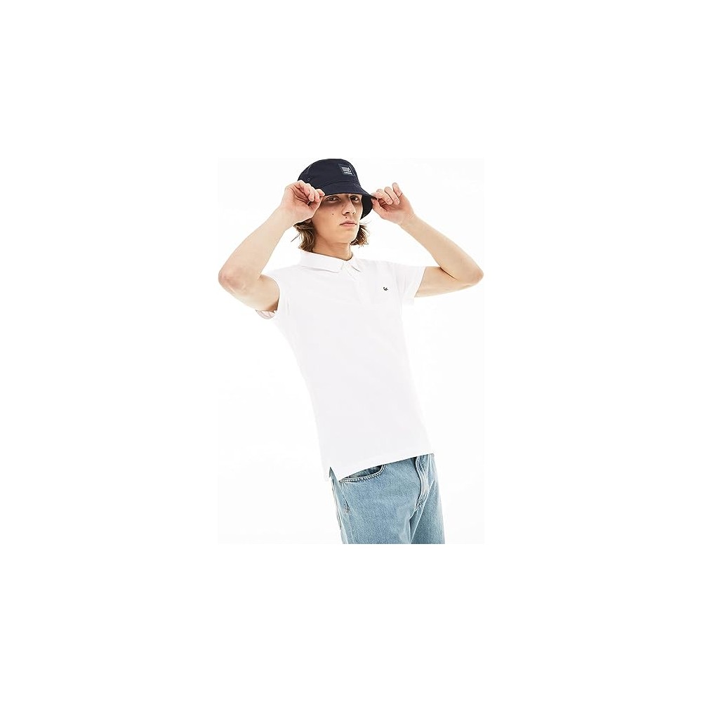 POLO LACOSTE SLIM 4012 001 UOMO BIANCO