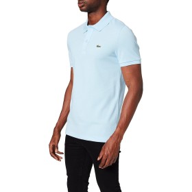 POPO LACOSTE SLIM 4012 HBP UOMO AZZURRA 2