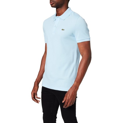 POPO LACOSTE SLIM 4012 HBP UOMO AZZURRA