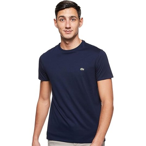 T SHIRT LACOSTE 6709 166 BLU UOMO