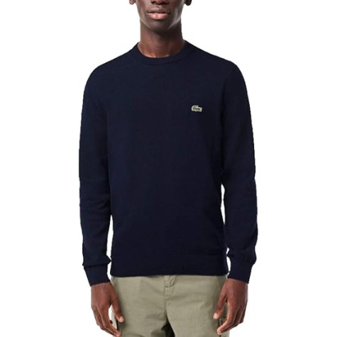 MAGLIONE COTONE LACOSTE UOMO 0128 BLU