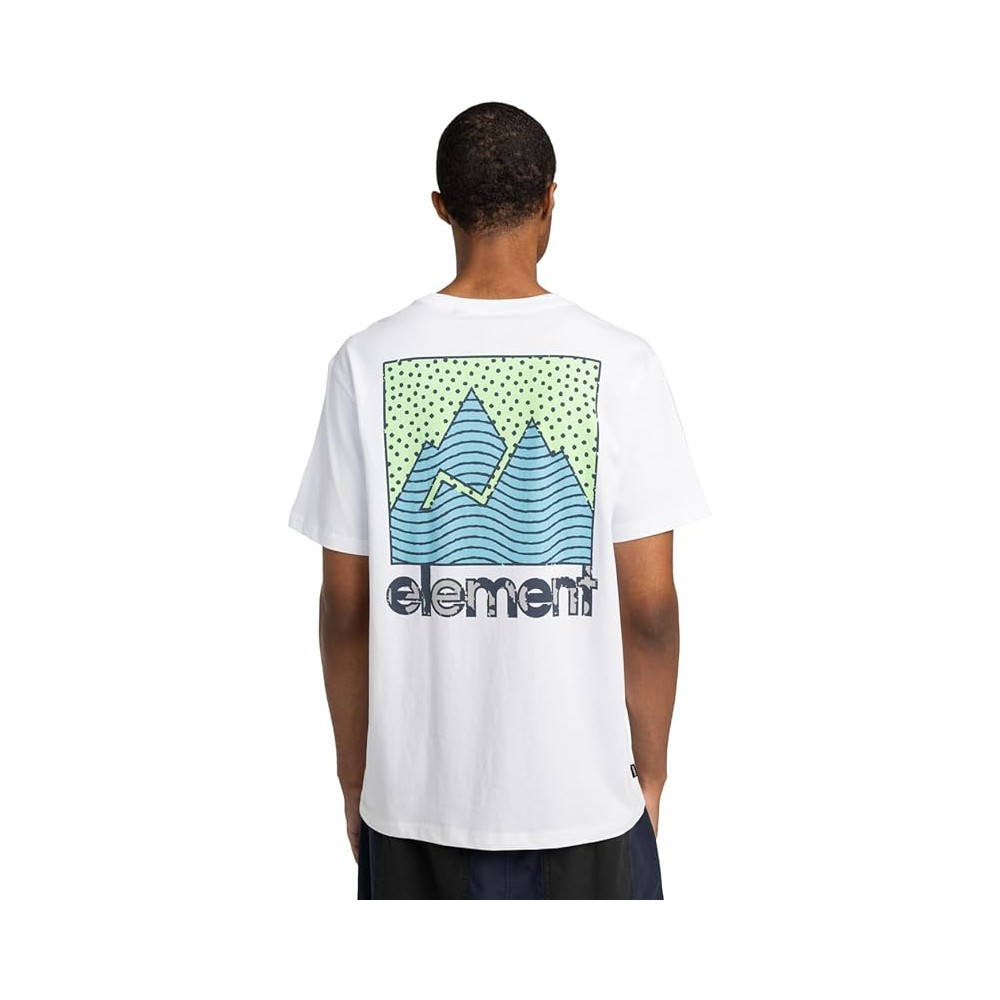 T SHIRT ELEMENT JOINT TEXTURE BBIANCO UOMO