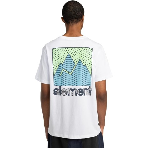T SHIRT ELEMENT JOINT TEXTURE BBIANCO UOMO