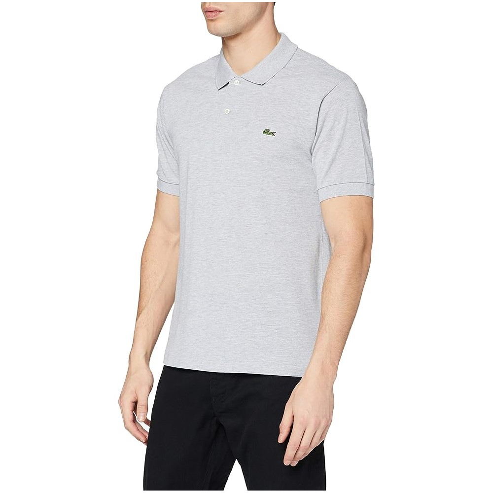 polo lacoste 1264 uomo classic fit grigio melange