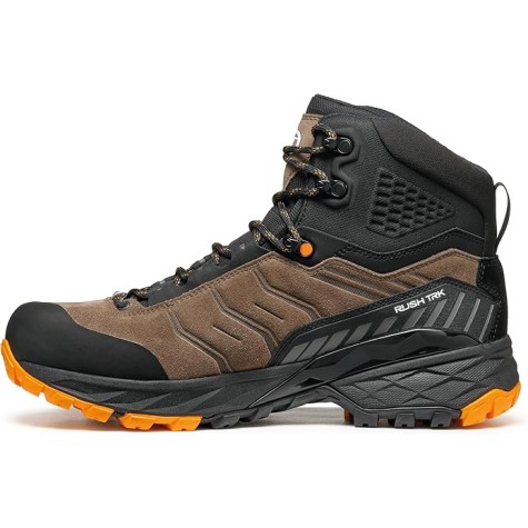 scarpa rush trk gtx uomo brown orange