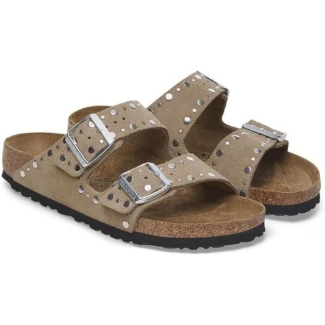 BIRKENSTOCK ARIZONA RIVER BORDER TAUPE