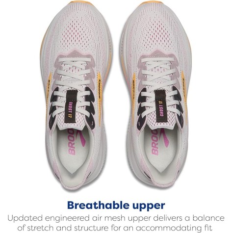 BROOKS GHOST 17 DONNA OYSTER APICOT PINK