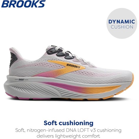 BROOKS GHOST 17 DONNA OYSTER APICOT PINK