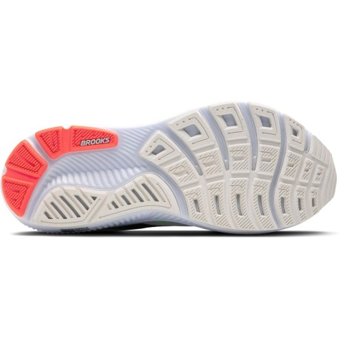 BROOKS GHOST 17 UOMO WHITE PINK CLAY GECKO