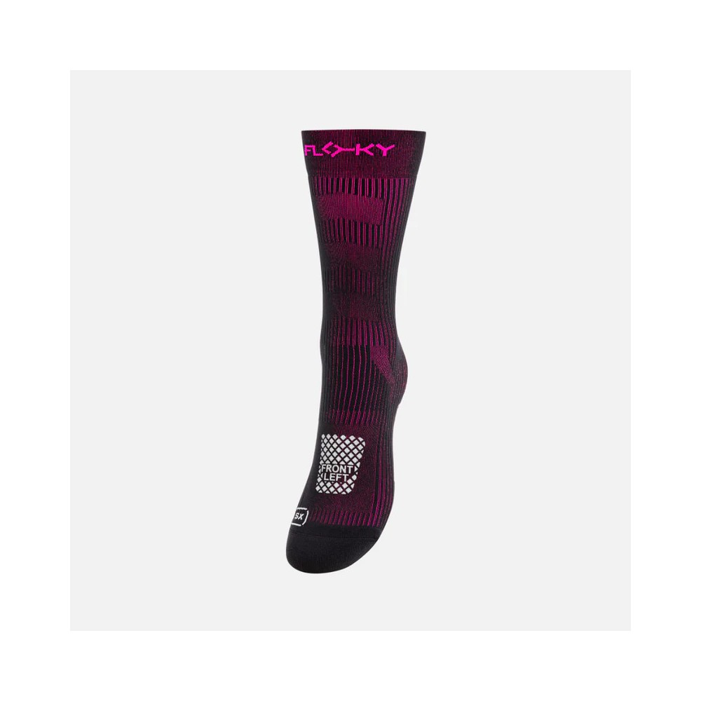 CALZA RUN MEDIUM FLOKY NERO FUXIA
